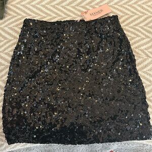 NWT sparkle mini shirt